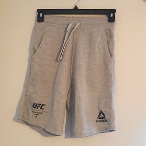 Official UFC grey cotton training shorts – Small